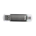 USB HAMA LAETA TWIN 2.0 64GB, 10MB/S, SIVI