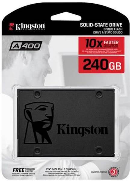 SSD Kingston 240GB A400, 2,5", SATA3.0, 500/350 MB/s