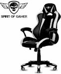 Gaming stolica Spirit of gamer RACING crno-bijela
