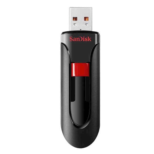 USB SanDisk 16GB CRUZER GLIDE  2.0, crno-crvena, klizni priključak