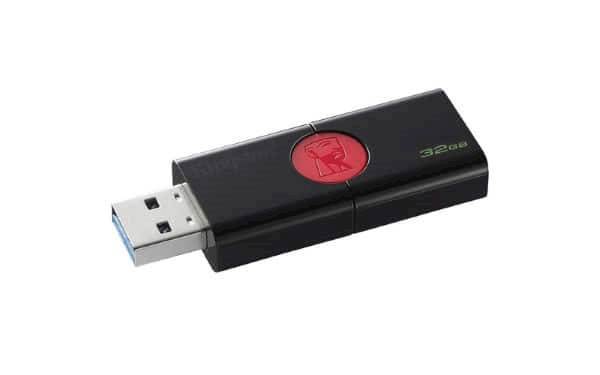 USB Kingston 32GB DT106  3.1 / 3.0, crno-crvena, klizni priključak