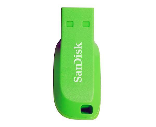 USB SanDisk 32GB CRUZER BLADE zeleni 2.0, zelena, bez poklopca