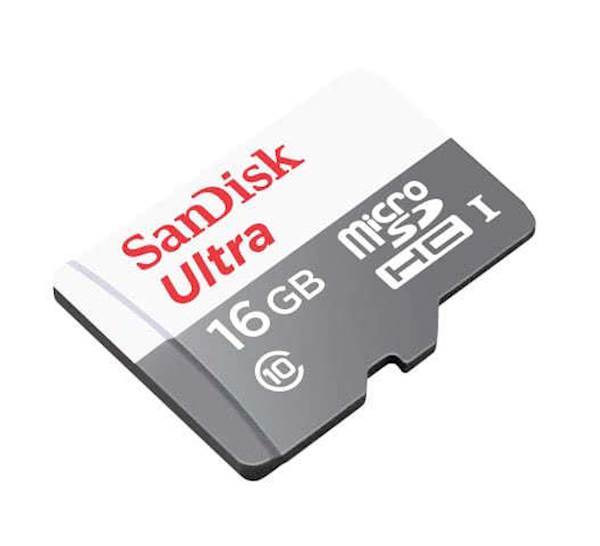 SDHC SanDisk micro SD 16GB ULTRA, 48/10MB/s, UHS-I C10, adapter