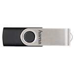 USB HAMA ROTATE 2.0 64GB, 10MB/s, black/silver 