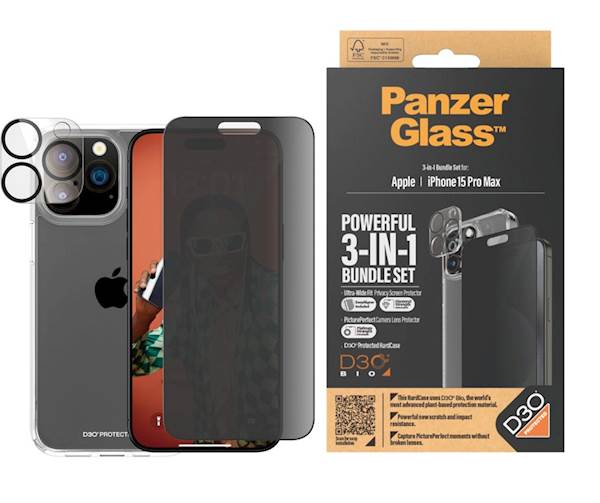 Bundle PanzerGlass iPhone 15 Pro Max Privacy