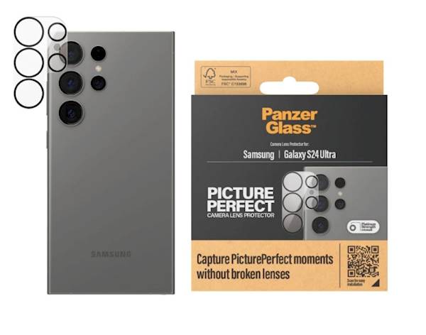 Zaštitni okvir za kameru PG Galaxy S24 Ultra Black