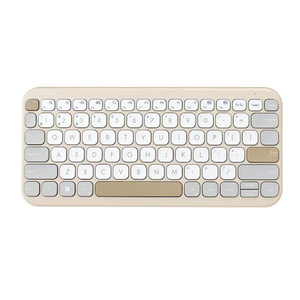 Tastatura ASUS Marshmallow KW100, brezžična/Bluetooth, Bež