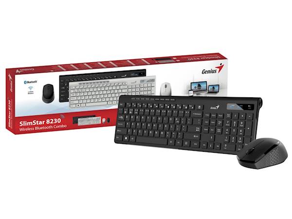 Tastatura Genius Slim star 8230 +miš, bijela BT +WL